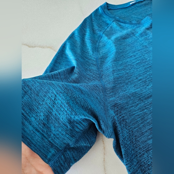 Lululemon Men’s Blue Metal Vent Breathe Short Sleeve Tee Sz M - Picture 6 of 12